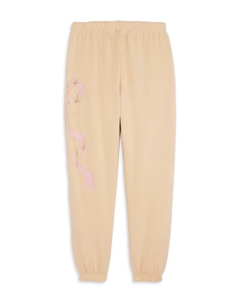 Girls' Dylan Bow Appliqué Jogger Pants - Big Kid