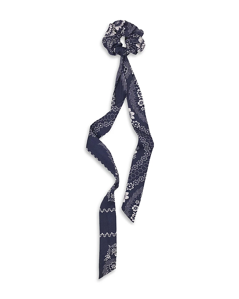 Maje Printed Scarf Scrunchie