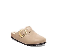 Birkenstock Women's Boston Big Buckle Shearling Clogs