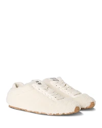 Miu Women's Allacciate Shearling Sneakers