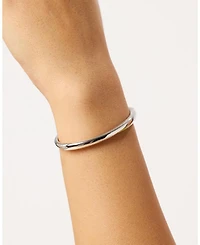 Brynley Brass Silver Bracelet