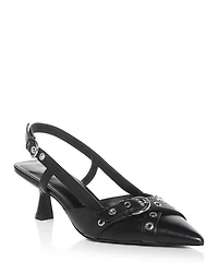 Women's Supermoto Slingback Pumps