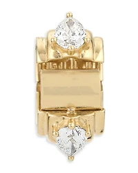 Groovy Lab Grown Diamond Hidden Message Big Bead in 14K Yellow Gold