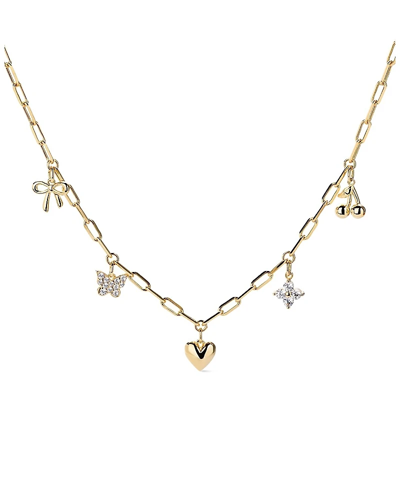 Ana Luisa Brass Gold The Everyday Charm Necklace