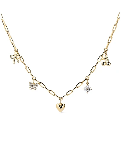 Ana Luisa Brass Gold The Everyday Charm Necklace