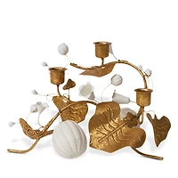 Juliska Forest Walk Pumpkin & Vine Triple Candlestick Holder