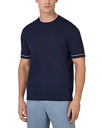 Boggi Milano Cotton Crepe Knit Tee