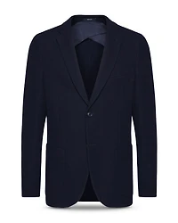Navy Cotton B Jersey Blazer