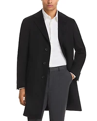 Canali Kei Wool & Cashmere Quilted Lining Top Coat