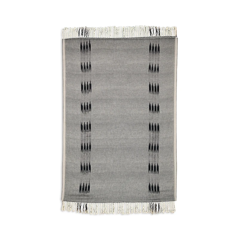 Kutnia Peshtemal Cotton Ikat Throw Blanket