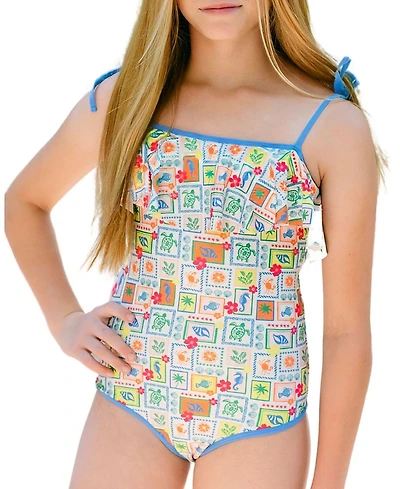 Hermoza Girls' Maggie Preteen One-piece Swimsuit - Big Kid