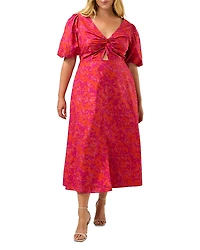 Estelle Plus Aura Falls Twist Front Dress