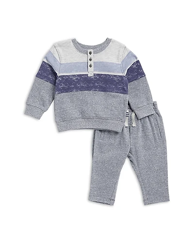 Splendid Girls' Blake Block Striped Top & Pants Set - Baby
