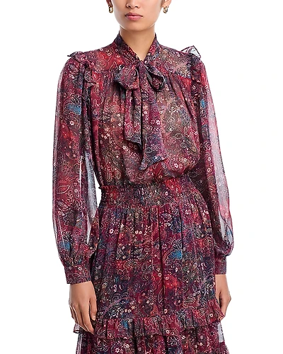 Aqua Paisley Boho Blouse - Exclusive