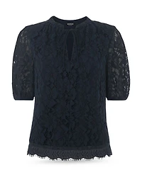 Lace Tie Neck Top