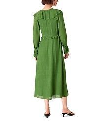 Frill Boho Midi Dress