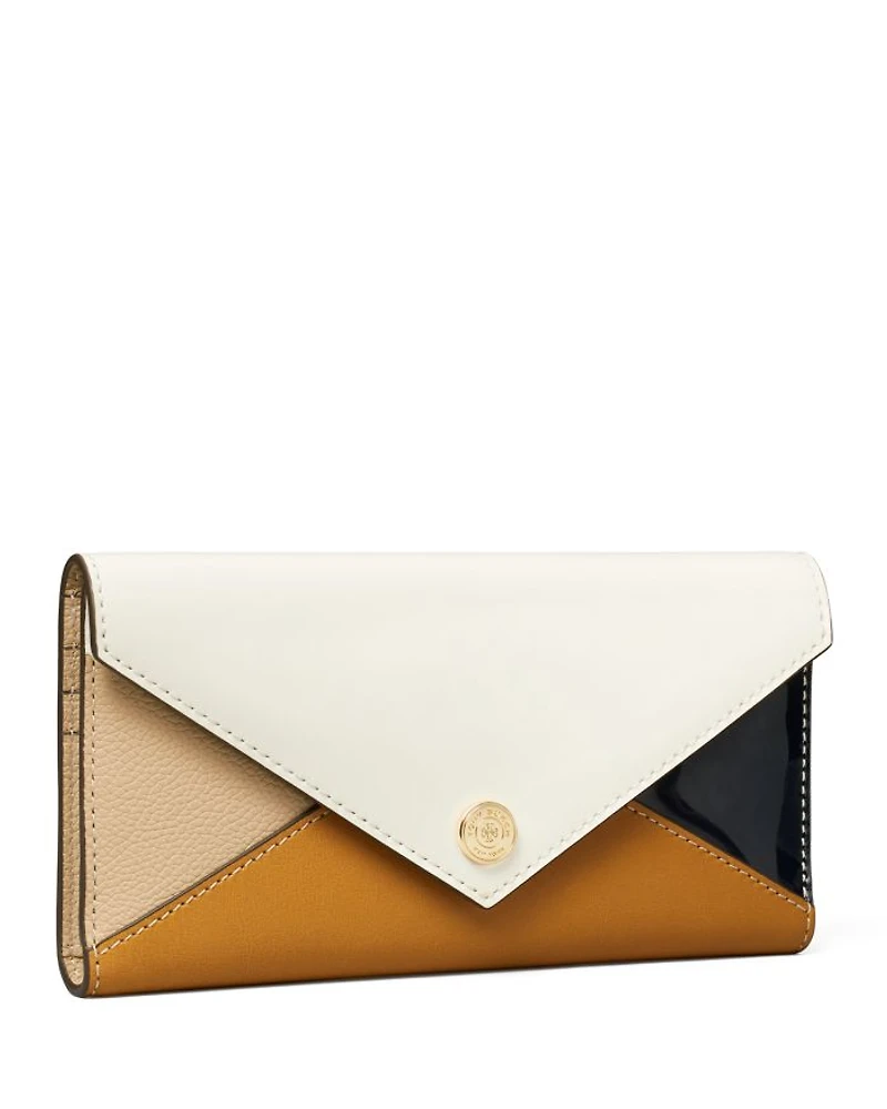Color Block Envelope Wallet