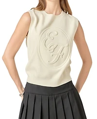 Women's Embo Logo Knit Vest