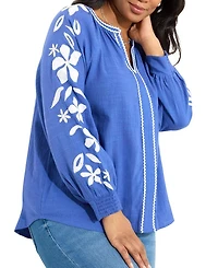 Embroidered Relaxed Blouse