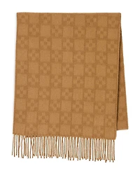 Sandro Geo Pattern Wool Scarf