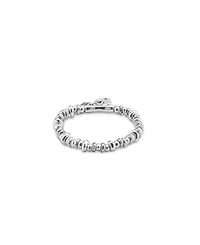 Sterling Silver Plated Beaded with Charms Bracelet