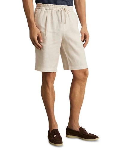Linen Drawstring 9.8" Shorts