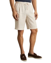 Reiss Linen Drawstring 9.8 Shorts