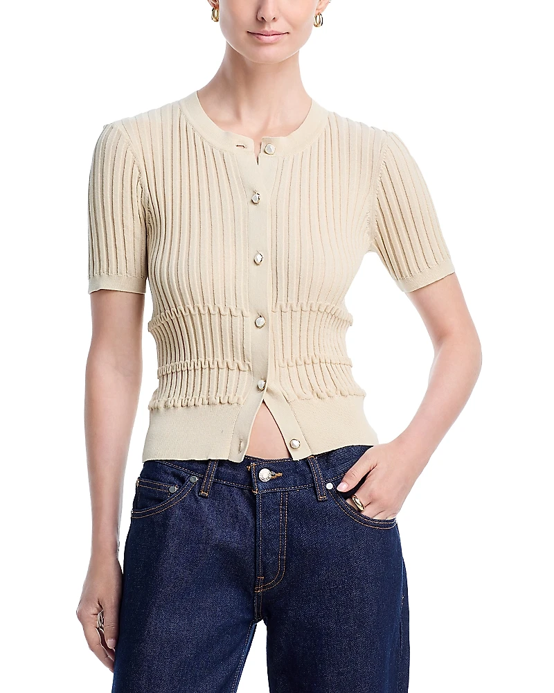 rag & bone Stacey Short Sleeve Cardigan