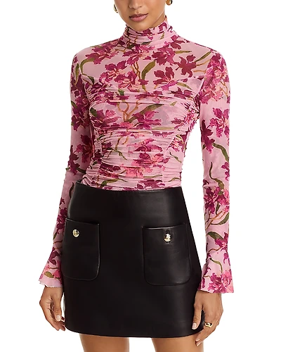 Cinq a Sept Trailing Hibiscus Lucy Top