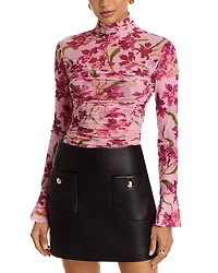 Cinq a Sept Trailing Hibiscus Lucy Top