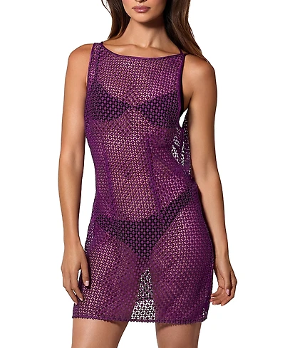 Kiki De Montparnasse Pointillee Mini V-Back Dress