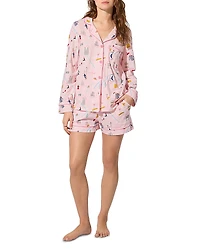 BedHead Pajamas Parisian Print Pajama Short Set