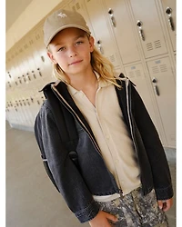 Boys' Abercrombie & Fitch Hooded Denim Jacket - Little Kid, Big Kid