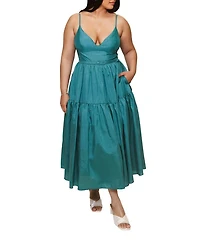 Plus Atherton Fit & Flare Midi Dress