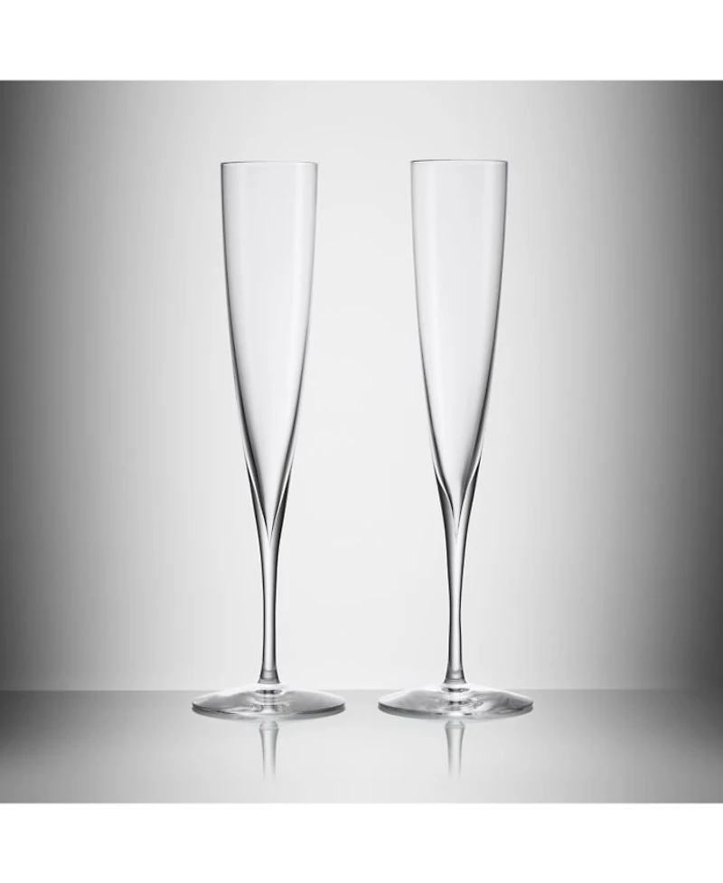 Elegance Champagne Trumpet Flute, Pair