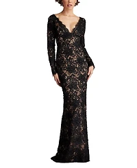 Beloit Ribbon Embroidered Gown