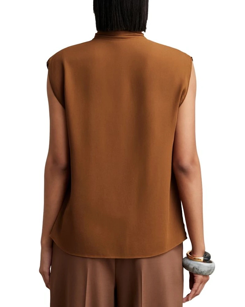 Lucy Ruffle Sleeveless Top