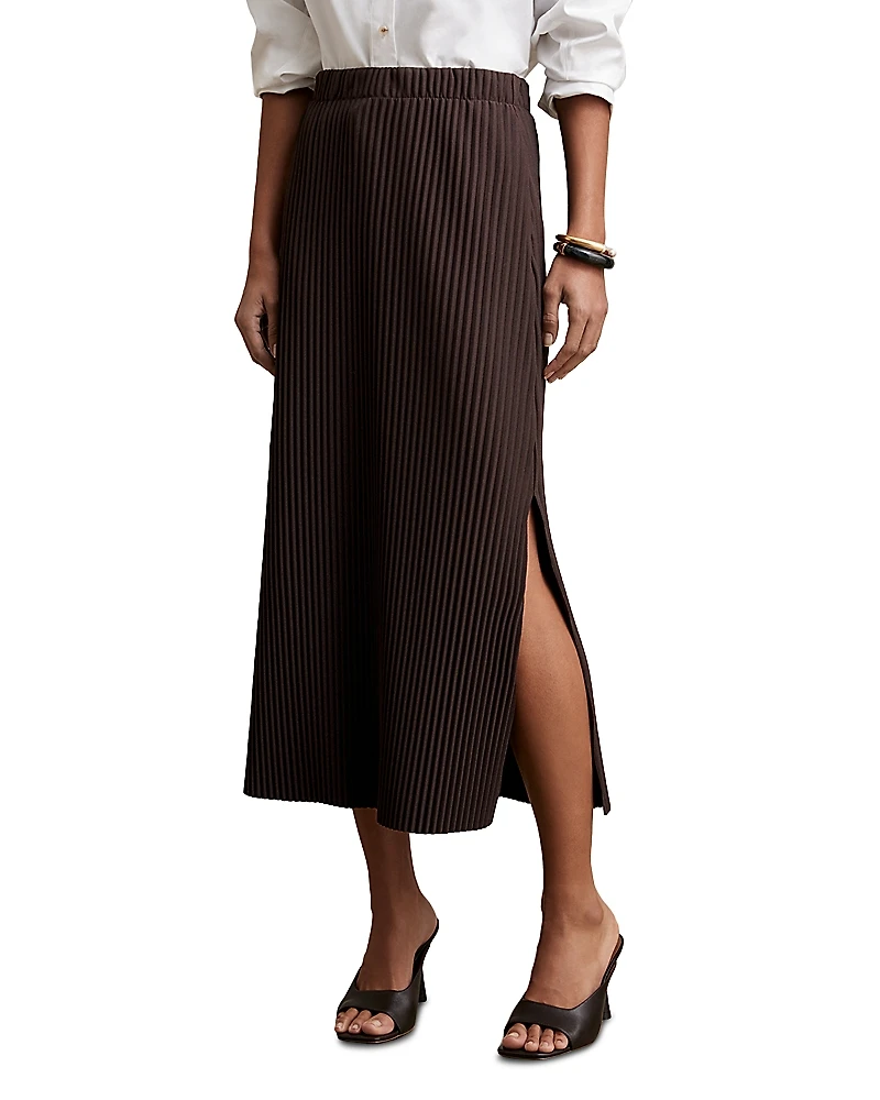 Reiss Pippa Pleated Midi Skirt