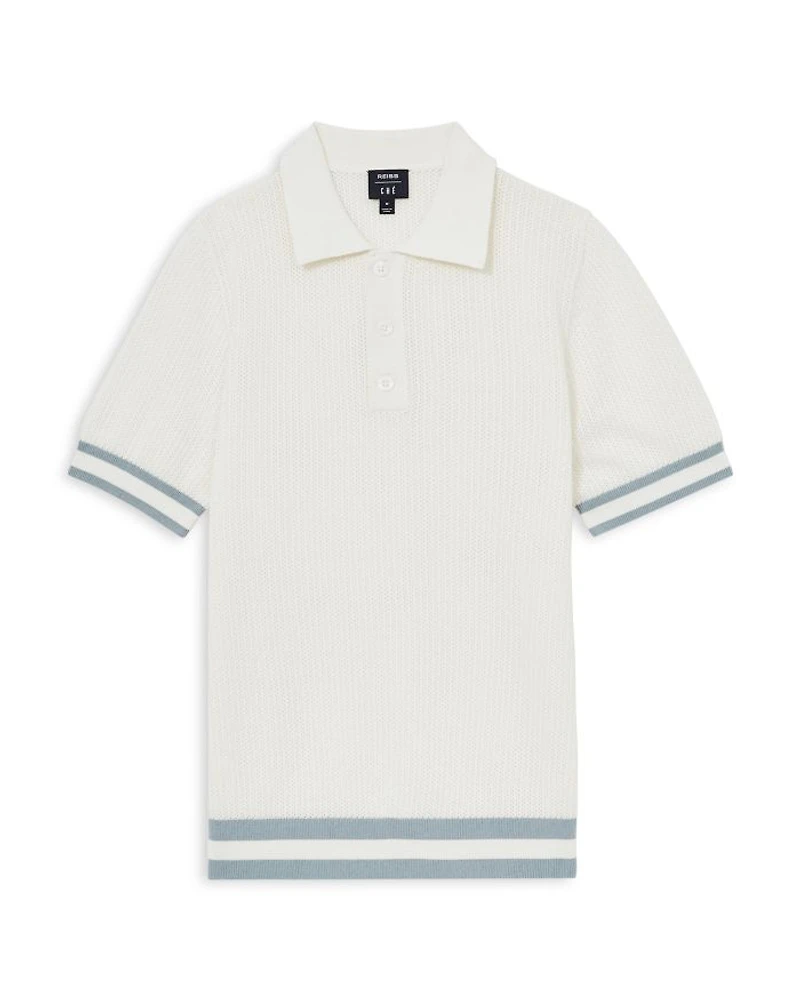 Knit Mesh Polo Shirt