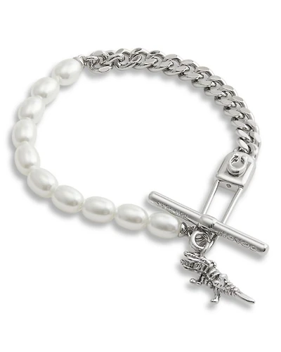 Signature Rexy Safety Pin Strand Bracelet