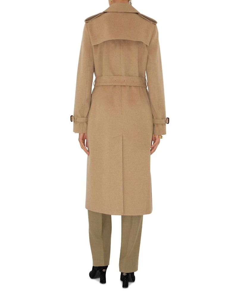 Long Cashmere Kensington Trench Coat