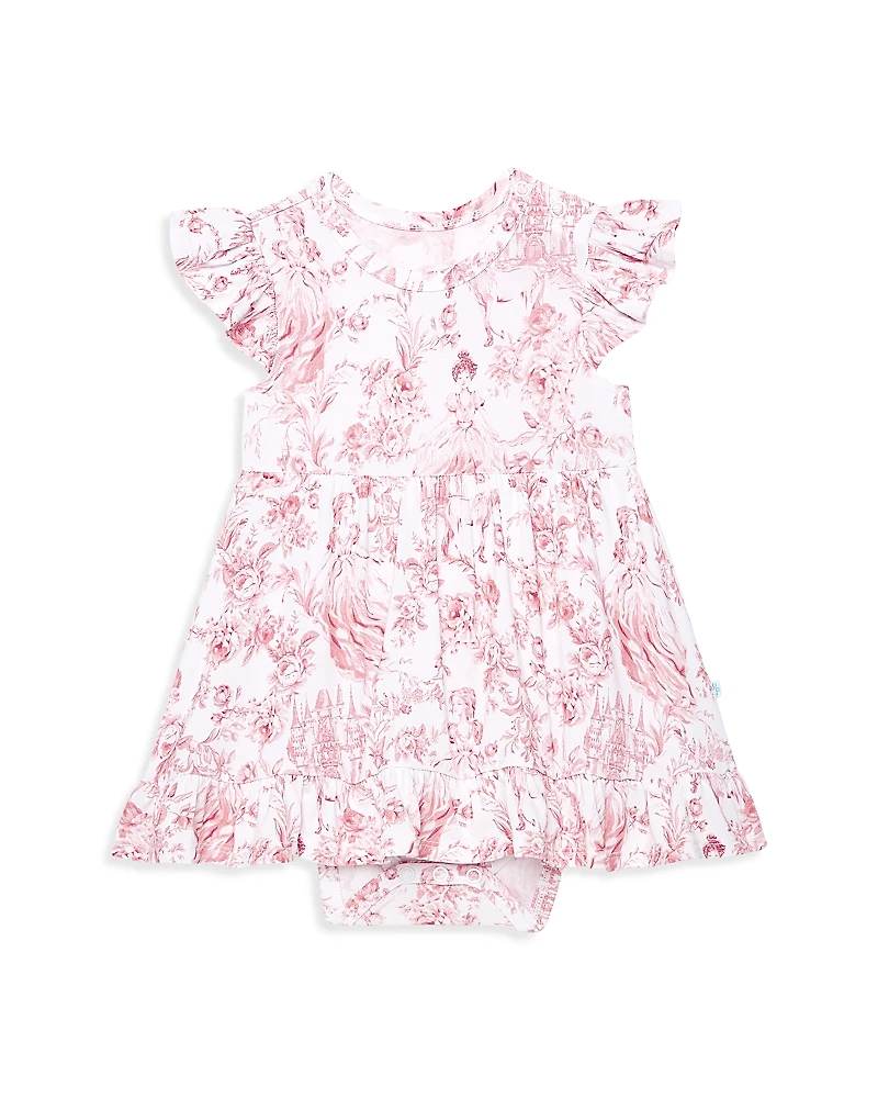 Posh Peanut Girls' Antoinette Ruffled Bodysuit Dress - Baby