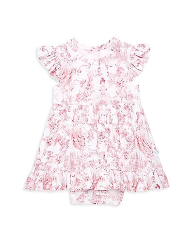 Posh Peanut Girls' Antoinette Ruffled Bodysuit Dress - Baby