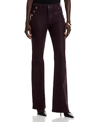 Ramy Brook Helena High Rise Coated Flare Jeans