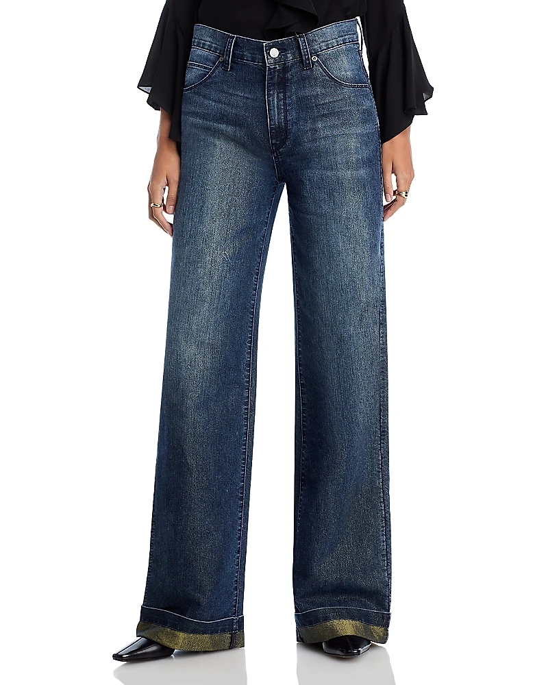 Kobi Halperin Georgia Wide Leg Metallic Jeans