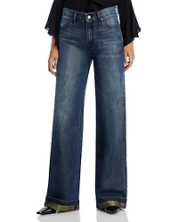 Kobi Halperin Georgia Wide Leg Metallic Jeans