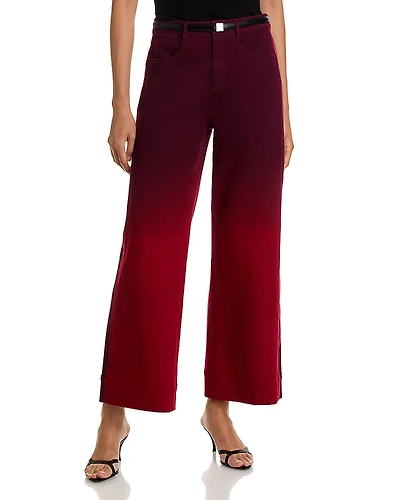 Cinq a Sept Betsy Degrade High Rise Wide Leg Jeans
