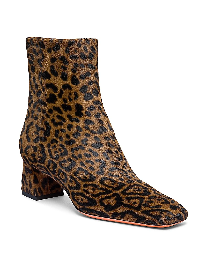 Santoni Women's Animal Print Ankle Boot