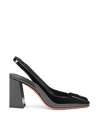 Women's Patent Leather High-Heel Slingback Pumps