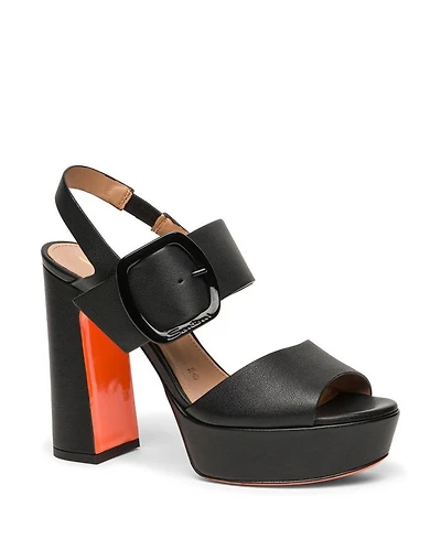 Women's leather High Heel Sandal
